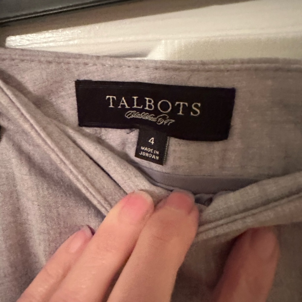 Talbots Soft Gray Top